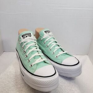 Converse Chuck Taylor All Star Lift Womens Ocean Mint Green Platform Size 8 Shoe